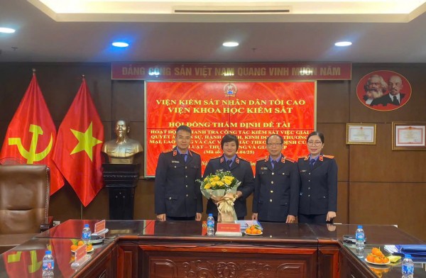 Nghiệm thu đề tài khoa học do Thanh tra VKSND tối cao chủ trì